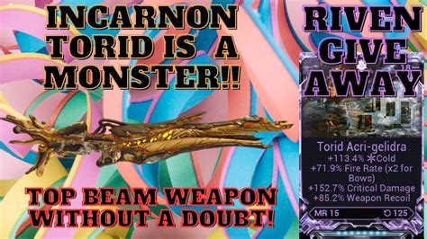 This Warframe Incarnon Torid Build with Riven Is CRAZY.